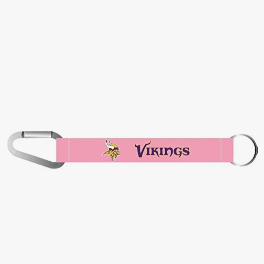 Aminco Minnesota Vikings Pink NFL Licensed Carabiner Lanyard Keychain
